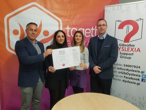 TOGETHER GIBRALTAR SIGNS MADE BY DYSLEXIA PLEDGE